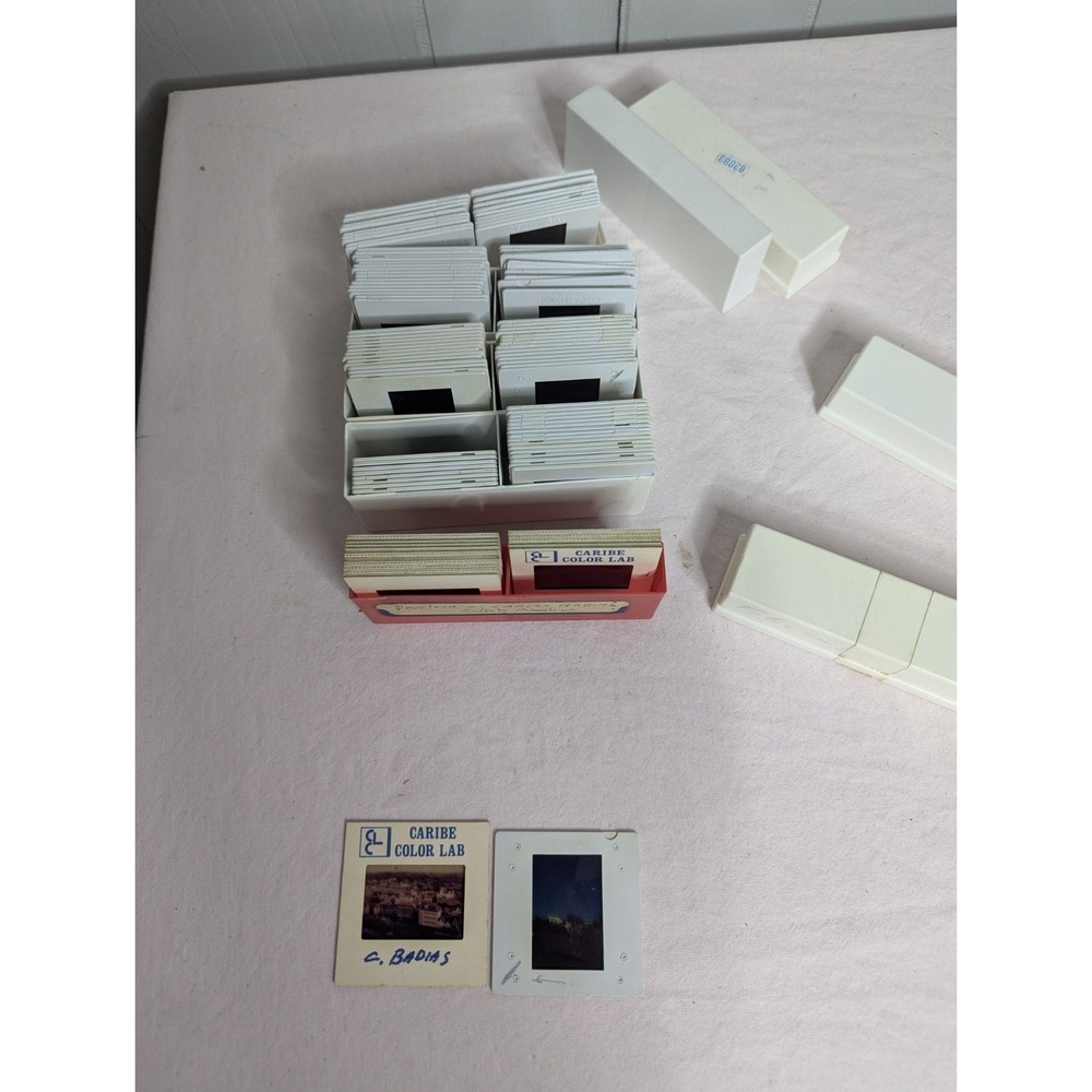 Lot Vintage 70's 80's slides film people cars places Washington estate find